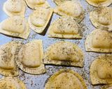 A picture of step 3 of Sheet Pan Pierogis with Italian Sausage.