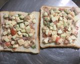 A picture of step 7 of Paneer Open Sandwich.