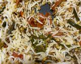 A picture of step 6 of Matki sprout Pulao.