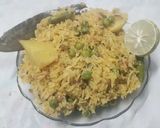 A picture of step 3 of आलू मटर ताहरी.