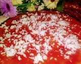 A picture of step 4 of Eggless honey cake.