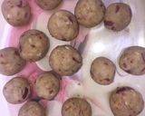 A picture of step 1 of Yam ball.