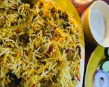 A picture of step 7 of Al rehman biryani.
