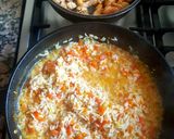 Foto del paso 4 de la receta: Arroz saborizado, mar y tierra
