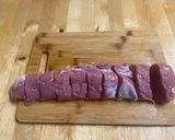 A picture of step 1 of Tenderloin Pasta With Blue Cheese Sauce.