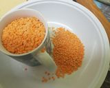 A picture of step 1 of Red lentils.
