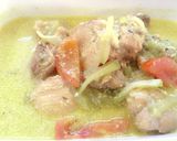 Foto langkah ke 5 dari resep Gulai Ayam Labu Siam.