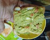 A picture of step 2 of Avocado cheese sandwich.