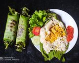Foto langkah ke 3 dari resep Nasi Bakar/ Nasi Bakar Ayam Kemangi Masak Magicom.