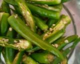 A picture of step 2 of Teekhi mirch ka achar- January mein Mirchi ka tadka🌶️🌶️.