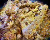 A picture of step 2 of Ghormeh Sabzi Beg Wot.