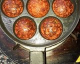 A picture of step 4 of Beetroot appams.