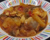 Foto del paso 7 de la receta: Patatas con bacalao con pimientos