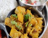 A picture of step 4 of Simple veg thali.