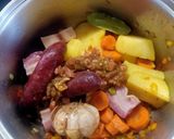 A picture of step 3 of Large White Beans with Chorizo (Quick Recipe).
