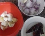 A picture of step 2 of Kacher Onion Chutney.