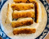 A picture of step 7 of Guo Tie (Chinese pan fired dumplings).