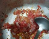 A picture of step 3 of Soya chunk and Pea Pulav.