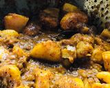 A picture of step 8 of Bengali Aloo Dum (chaat).