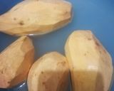 A picture of step 1 of Oven roasted sweet potatoes.