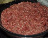 A picture of step 1 of Persian  kebab kubideh with  rice (Chelow kebab).