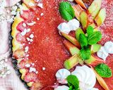 Tarta z masą jogurtowa i frużeliną rabarbarową krok przepisu 11 zdjęcie