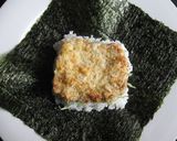 A picture of step 3 of Tonkatsu Onigirazu (Rice Sandwich).
