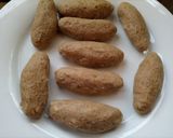 A picture of step 3 of Seekh Kebab.