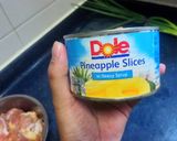 A picture of step 2 of Chicken with pickled pineapple.