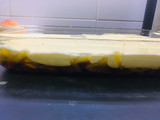 Tarta de durazno y piña invertida