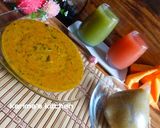 A picture of step 1 of Groundnut paste soup.