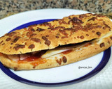 Foto del paso 3 de la receta: Bocadillo de focaccia con queso al pimentón y anchoas en Airfryer
