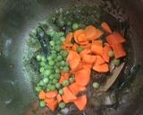 A picture of step 3 of Mint pulao.