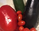 Une image de l'étape 1 de Crumble de légumes et Chorizo.