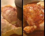 Mézes-mustáros csirke, hagymás, répás, krumpliágyon recept fázis 2 fotója