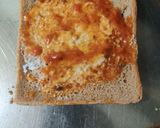 A picture of step 4 of Veg toast.