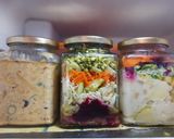 A picture of step 5 of 3 Variety SALAD JARS.