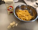 A picture of step 1 of Simple Penne with Tomato Sauce.