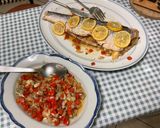 Une image de l'étape 17 de Saumon sauvage farci aux tomates et poivron rouge.