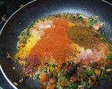 A picture of step 2 of Tava pulav.