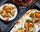 A picture of step 8 of Dahi Bhalla Chaat.