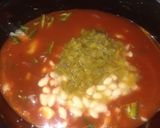A picture of step 3 of Easy Crockpot Chicken Enchilada Casserole.