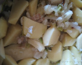 Foto del paso 3 de la receta: Bacalao con guisantes y huevo poché