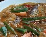 Gambar langkah 5 resipi Lempeng nyior kari kepala ikan tongkol.