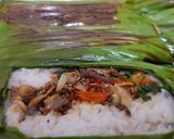 Foto langkah ke 6 dari resep Nasi bakar tongkol pedas.