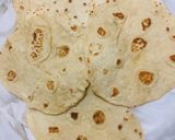 A picture of step 4 of Tortilla Bread or Shawarma Bread.