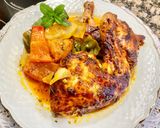 Foto del paso 14 de la receta: Pollo macerado al horno
