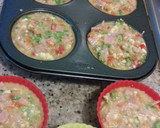 Foto del paso 4 de la receta: Muffins salados de vegetales, jamón y queso