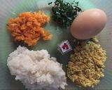 Foto langkah ke 1 dari resep Bola-bola nasi ayam sayur (mpasi 9m+).