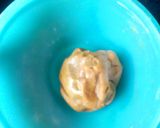 A picture of step 4 of Besan Masala Papdi.
